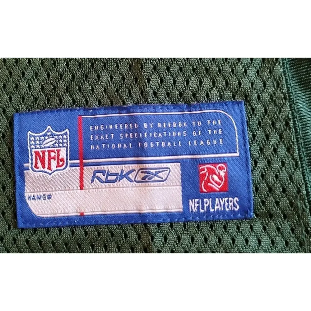Women's New York Jets Chad Pennington Jersey Green Reebok Mesh Football - XL